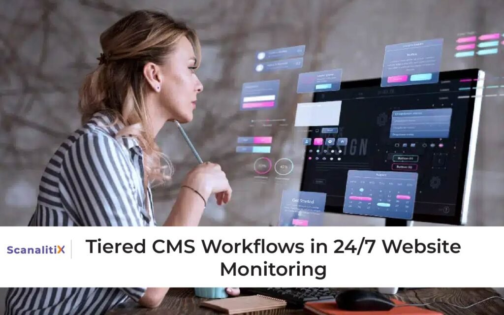 Tiered CMS Workflows in 24/7 Website Monitoring
