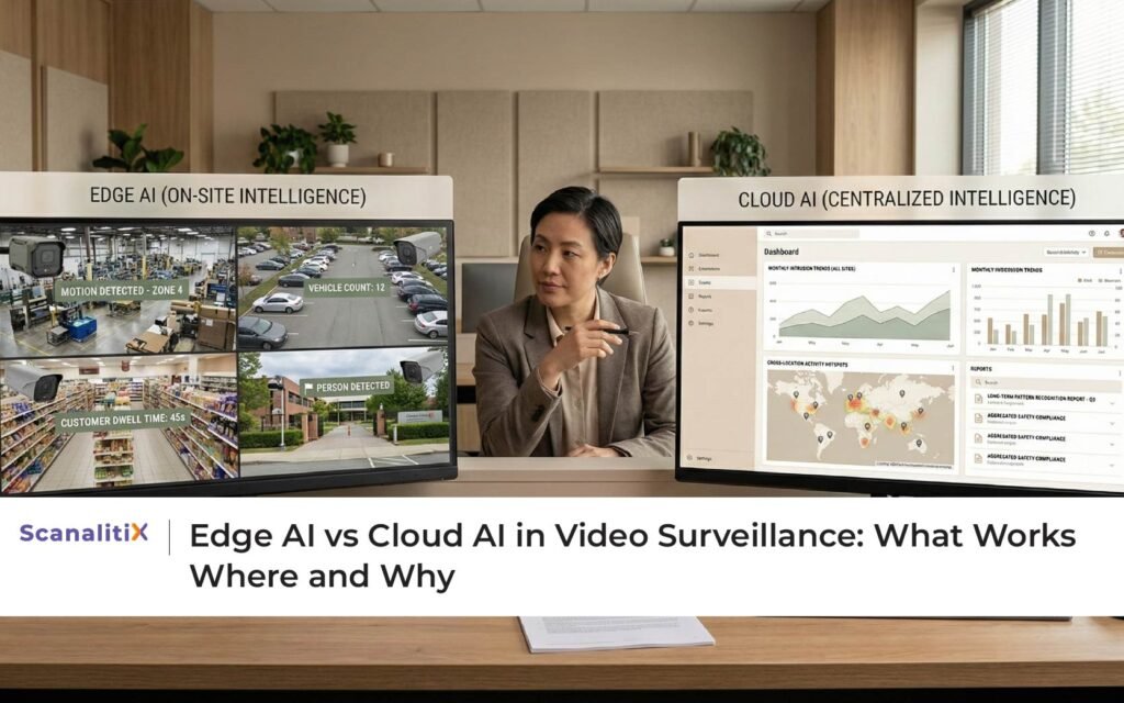 Edge AI vs Cloud AI in Video Surveillance: What Works Where and Why