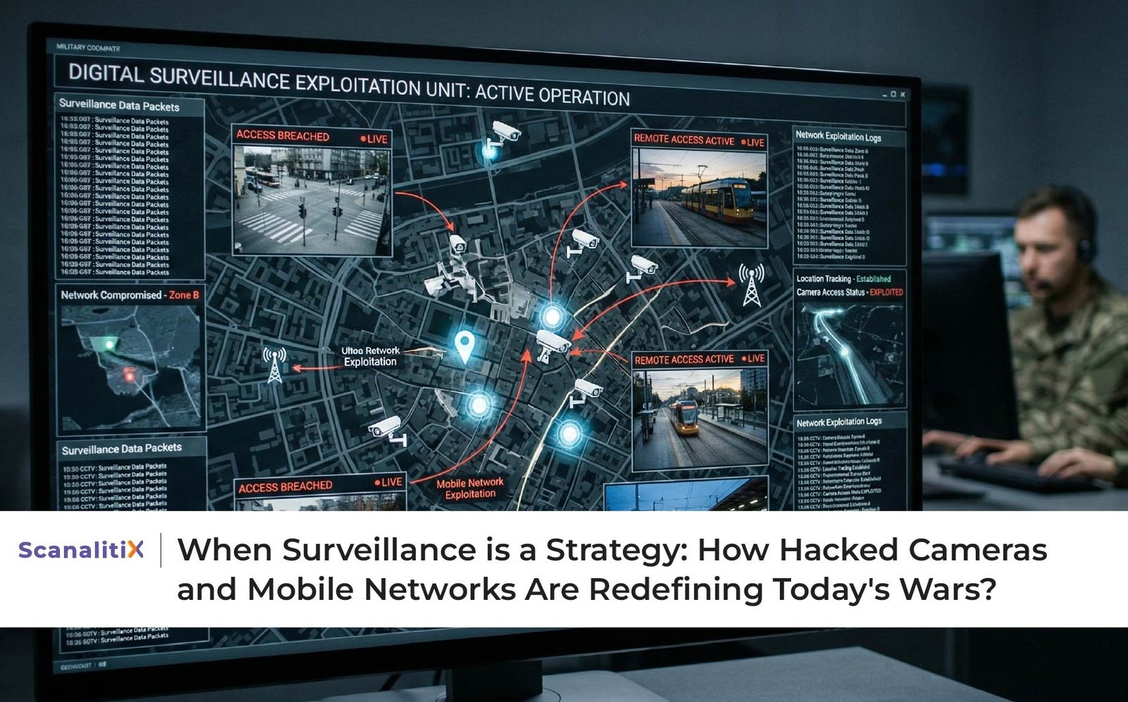 When Surveillance is a Strategy: How Hacked Cameras and Mobile Networks Are Redefining Today's Wars?